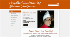 Desktop Screenshot of coreythehomemadechef.com